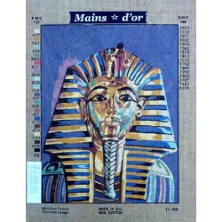 Canevas 45x60 marque MAINS D'OR pharaon dimension 45 centimètres par 60 centimètres 100 % coton