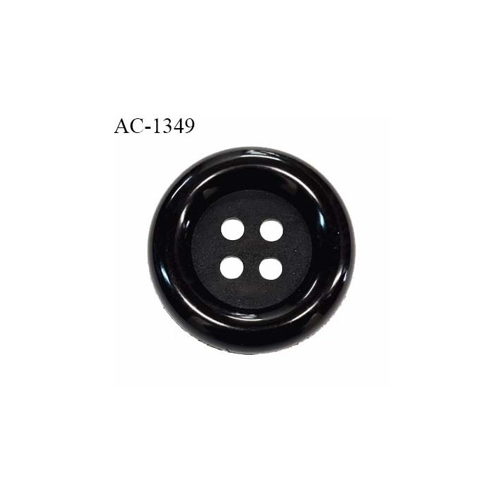 Bouton 54 mm pvc couleur noir 4 trous diamètre 54 mm épaisseur 7 mm prix à la pièce