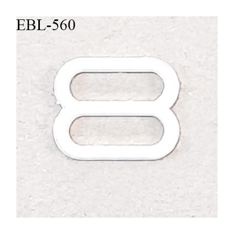 Réglette 10 mm de réglage de bretelle pour soutien gorge et maillot de bain en pvc blanc largeur intérieure 10 mm prix à l'unité