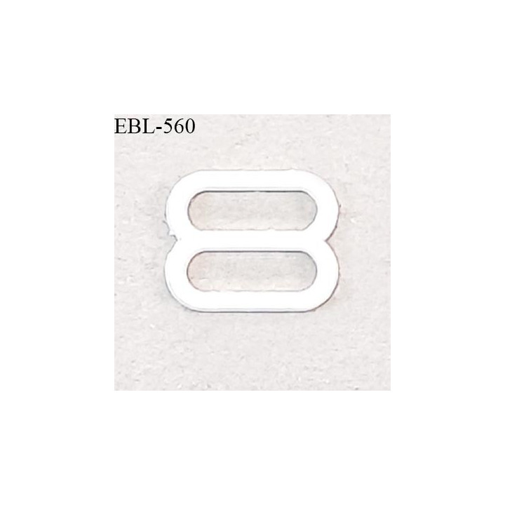 Réglette 10 mm de réglage de bretelle pour soutien gorge et maillot de bain en pvc blanc largeur intérieure 10 mm prix à l'unité