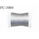 Bobine de 500 m de fil élastique couleur Argent spécial pour aiguille surjeteuse et canette machine fil n° 120