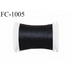 Cone de fil 500 m mousse polyester n° 150 polyester couleur Noir longueur 500 mètres bobiné en France