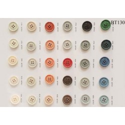 Plaque de 30 boutons pour création unique diamètre 20 mm assortiment de couleurs chinées