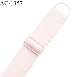 Bretelle lingerie SG 19 mm très haut de gamme couleur beige rosé ou dune avec 1 barrette 1 anneau longueur 30 cm prix à l'unité