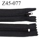 Fermeture 45 cm zip à glissière longueur 45 cm couleur noir non séparable zip nylon largeur 2.5 cm prix à l'unité