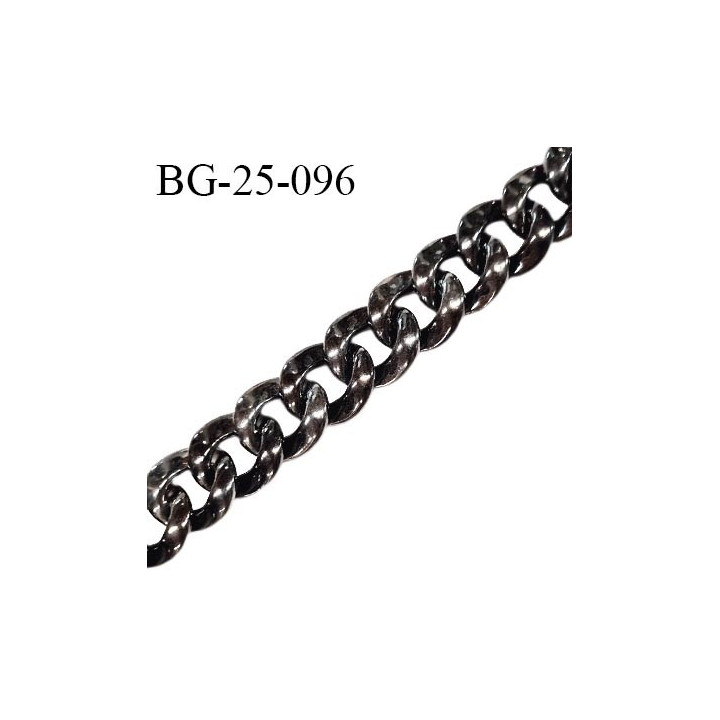 Chaîne en pvc imitation métal chromé largeur 25 mm prix au mètre