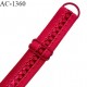 Bretelle lingerie SG 19 mm très haut de gamme couleur rouge fusion avec 1 barrette et 1 anneau longueur 30 cm prix à l'unité