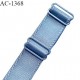 Bretelle lingerie SG 24 mm très haut de gamme couleur bleu glacier avec 2 barrettes largeur 24 mm longueur 16 cm prix à l'unité