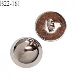 Bouton 22 mm en pvc chromé très brillant accroche avec un anneau diamètre 22 mm prix à la pièce