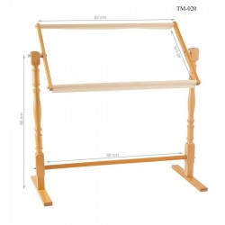 Métier à broder DMC sur pied 82 cm x 45 cm idéal pour tendre vos toiles et votre broderie