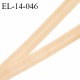 Elastique lingerie 14 mm pré plié haut de gamme fabriqué en France couleur chair largeur 14 mm prix au mètre