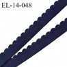 Elastique 14 mm bretelle lingerie haut de gamme fabriqué en France couleur bleu marine élastique souple prix au mètre