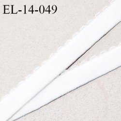 Elastique 14 mm bretelle lingerie haut de gamme fabriqué en France couleur blanc élastique souple prix au mètre