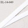 Elastique 14 mm bretelle lingerie haut de gamme fabriqué en France couleur blanc élastique souple prix au mètre