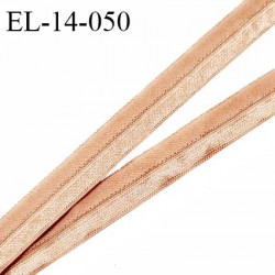 Elastique lingerie 14 mm pré plié haut de gamme fabriqué en France couleur chair largeur 14 mm prix au mètre