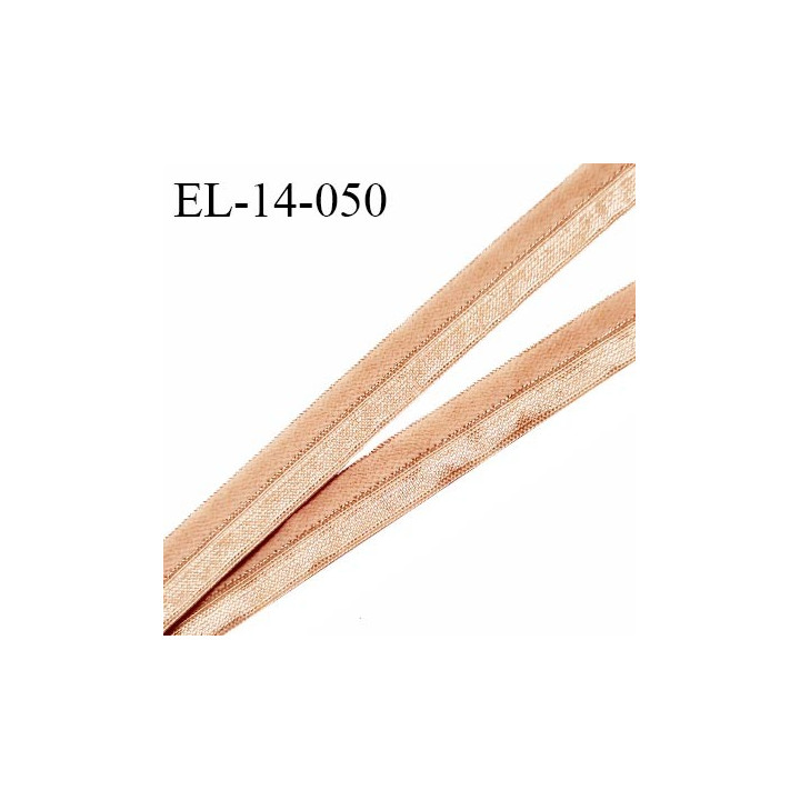 Elastique lingerie 14 mm pré plié haut de gamme fabriqué en France couleur chair largeur 14 mm prix au mètre