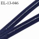 Elastique 13 mm anti-glisse haut de gamme couleur bleu marine largeur 13 mm fabriqué en France prix au mètre