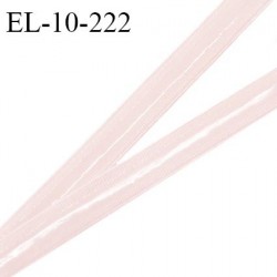Elastique 10 mm anti-glisse haut de gamme couleur rose pâle fabriqué en France pour une grande marque prix au mètre