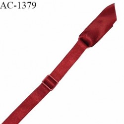 Jarretelle haut de gamme avec ruban satin couleur rouge élastique réglable fabriqué en France prix à la pièce
