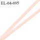 Elastique 4 mm fin spécial lingerie élastique souple style velours couleur rose poudré fabriqué en France prix au mètre