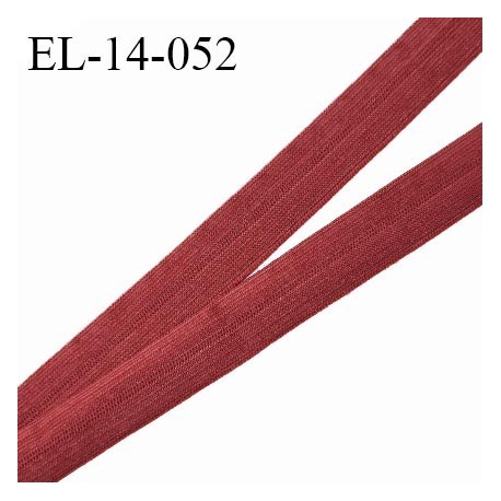 Elastique lingerie 14 mm pré plié couleur rouge carmin largeur 14 mm prix au mètre