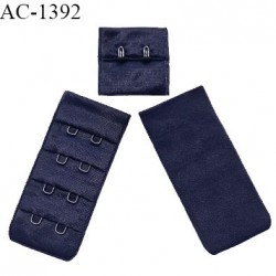 Agrafe 30 mm attache SG haut de gamme couleur bleu nuit 4 rangées 2 crochets fabriqué en France prix à l'unité