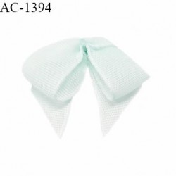 Noeud lingerie haut de gamme mousseline couleur menthe douce largeur 30 mm hauteur 20 mm prix à la pièce