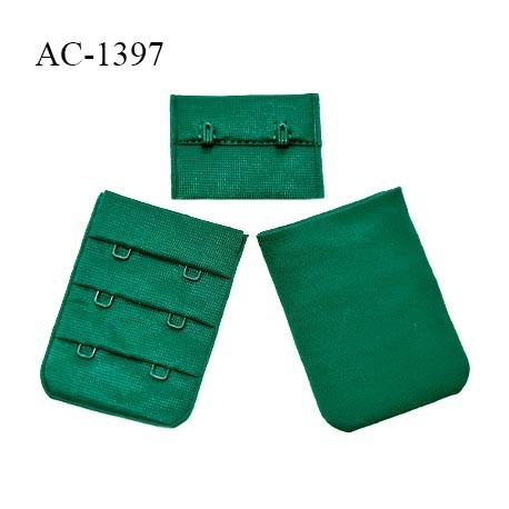 Agrafe 40 mm attache SG haut de gamme couleur vert 3 rangées 2 crochets fabriqué pour une grande marque prix à l'unité