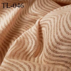 Tissu lingerie en lycra extensible dans la longueur tissu ajouré couleur chair très haut de gamme largeur 150 cm prix pour 10 cm