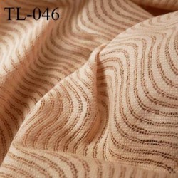 Tissu lingerie très haut de gamme en lycra extensible dans la longueur tissu ajouré couleur chair largeur 150 cm prix pour 10 cm