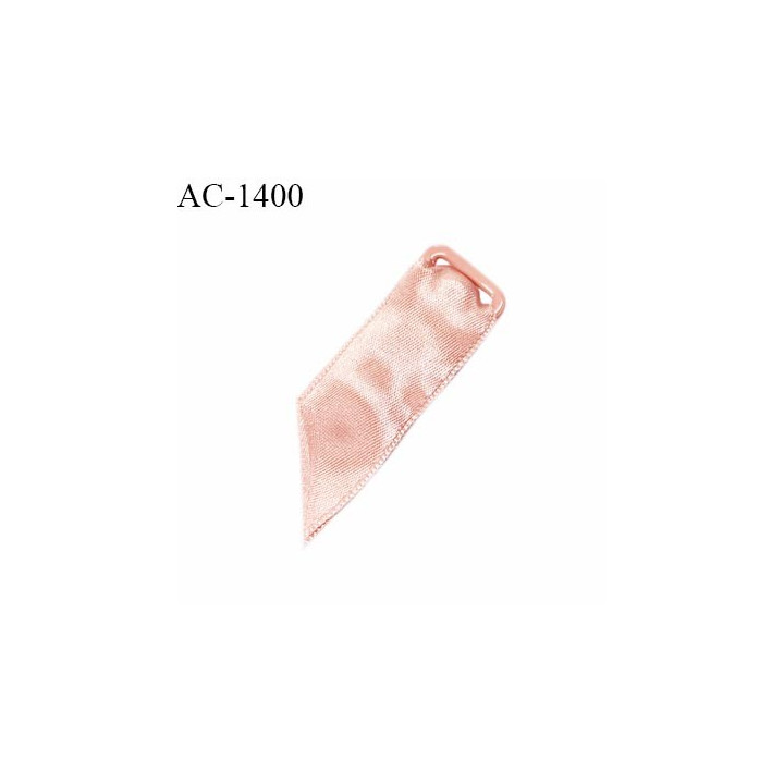 Jarretelle haut de gamme attache métal thermolaqué couleur rose avec ruban satin couleur rose fabriqué en France prix à la pièce