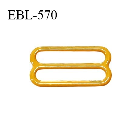 Réglette 19 mm de réglage de bretelle pour soutien gorge et maillot de bain couleur jaune moutarde prix à l'unité