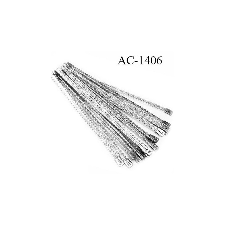 Baleine spirale 7.2 cm avec embouts en acier inoxydable qui permet la déformation pour bustier corset guêpière longueur 7.2 cm