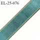 Elastique 24 mm lingerie et bretelle couleur vert jade et liserets or largeur 24 mm prix au mètre