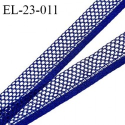 Elastique 22 mm lingerie élastique ajouré style dentelle couleur nuit bleue largeur 22 mm allongement +90% prix au mètre