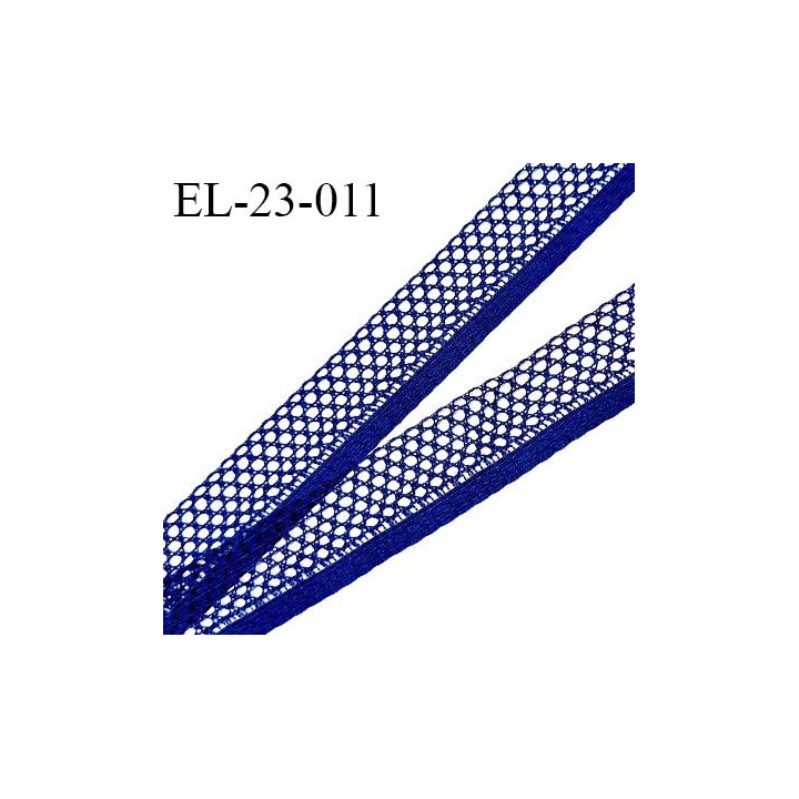 Elastique 22 mm lingerie ajouré couleur nuit bleue largeur 22 mm allongement +90% prix au mètre