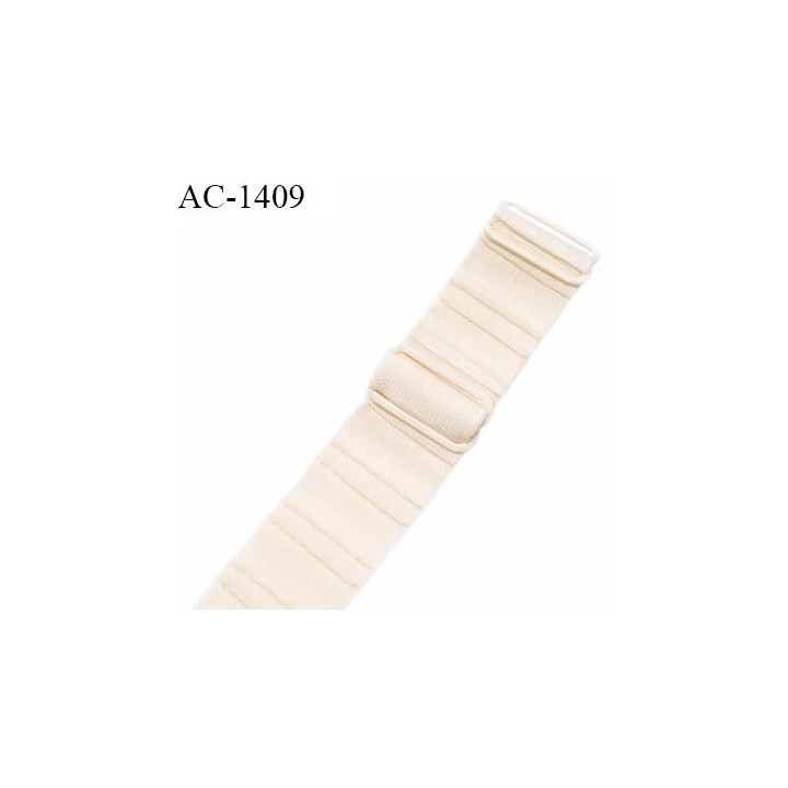 Bretelle lingerie SG 16 mm très haut de gamme couleur chantilly avec 2 barrettes largeur 16 mm prix à l'unité