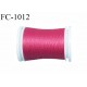 Bobine 500 m fil mousse polyamide n° 120 couleur fuschia longueur de 500 mètres bobiné en France
