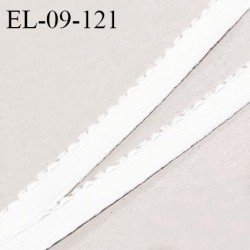 Elastique picot 9 mm lingerie couleur naturel largeur 9 mm haut de gamme Fabriqué en France prix au mètre