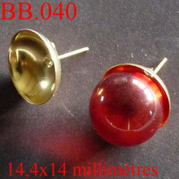 accessoire biche de bere  hauteur 14.4 millimètres largeur 14 millimètres  en métal   pour créer vos bijoux bijoux biche de bere