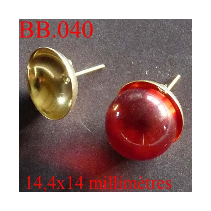 accessoire biche de bere  hauteur 14.4 millimètres largeur 14 millimètres  en métal   pour créer vos bijoux bijoux biche de bere