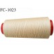 Cone 2000 m fil Polyester n° 80 couleur beige longueur 2000 mètres fil européen bobiné en France certifié oeko tex