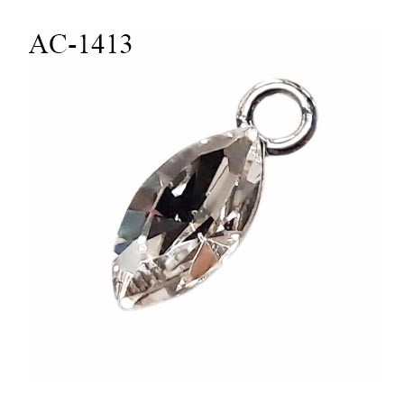 Pendentif bijou lingerie style pierre strass diamant longueur 13 mm épaisseur 5 mm prix à l'unité