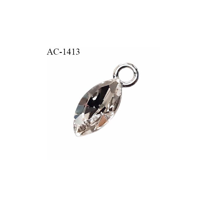 Pendentif bijou lingerie style pierre strass diamant longueur 13 mm épaisseur 5 mm prix à l'unité