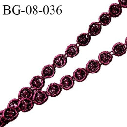 Galon 8 mm couleur violet légèrement brillant  largeur 8 mm prix au mètre