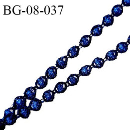 Galon 8 mm couleur bleu légèrement brillant  largeur 8 mm prix au mètre