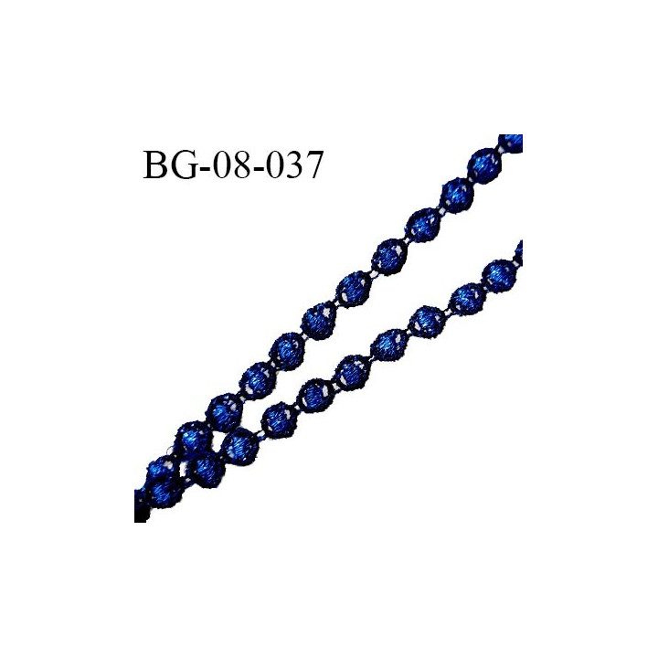 Galon 8 mm couleur bleu légèrement brillant  largeur 8 mm prix au mètre