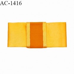 Noeud lingerie satin haut de gamme couleur jaune haut de gamme largeur 70 mm hauteur 34 mm prix à l'unité