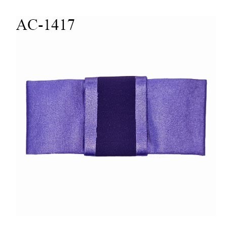 Noeud lingerie satin haut de gamme couleur indigo haut de gamme largeur 70 mm hauteur 34 mm prix à l'unité
