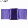 Noeud lingerie satin haut de gamme couleur indigo haut de gamme largeur 70 mm hauteur 34 mm prix à l'unité